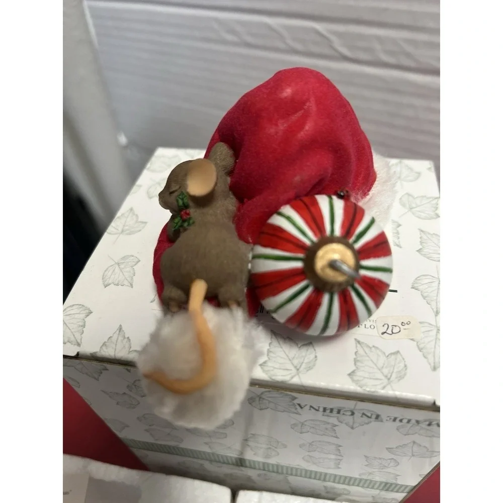 Charming‎ Tails The Nap Before Christmas Fitz and Floyd 87/155 mouse Sleeping